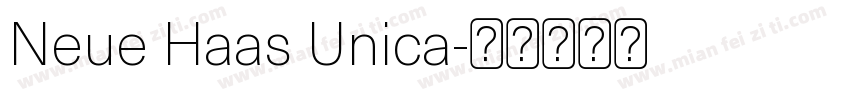 Neue Haas Unica字体转换
